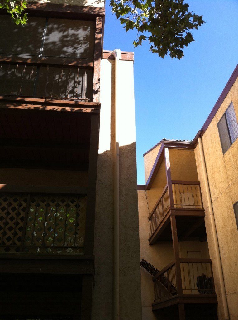 Commercial gutter installation on retail property in Reno NV