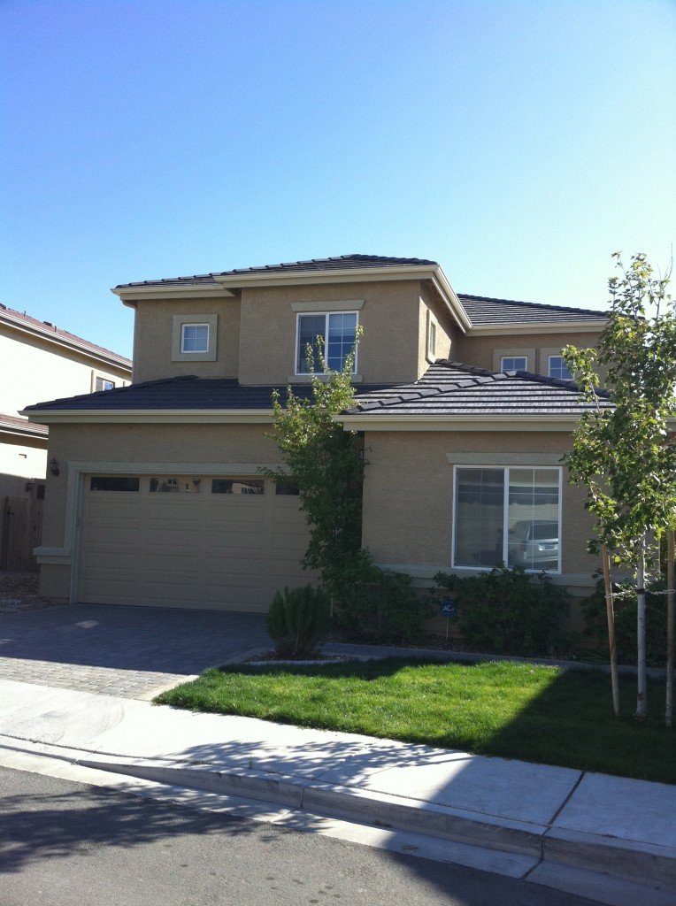 Commercial building exterior with box gutter installation